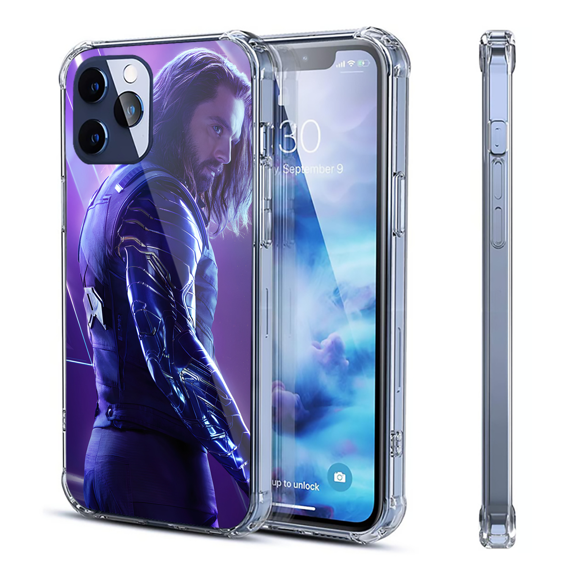 （画像用） アベンジャーズ The Avengers 【iPhone 12シリーズ対応】透明スマホケース（クリアソフトケース）